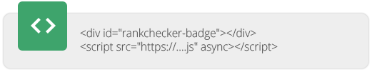 rank checker badge